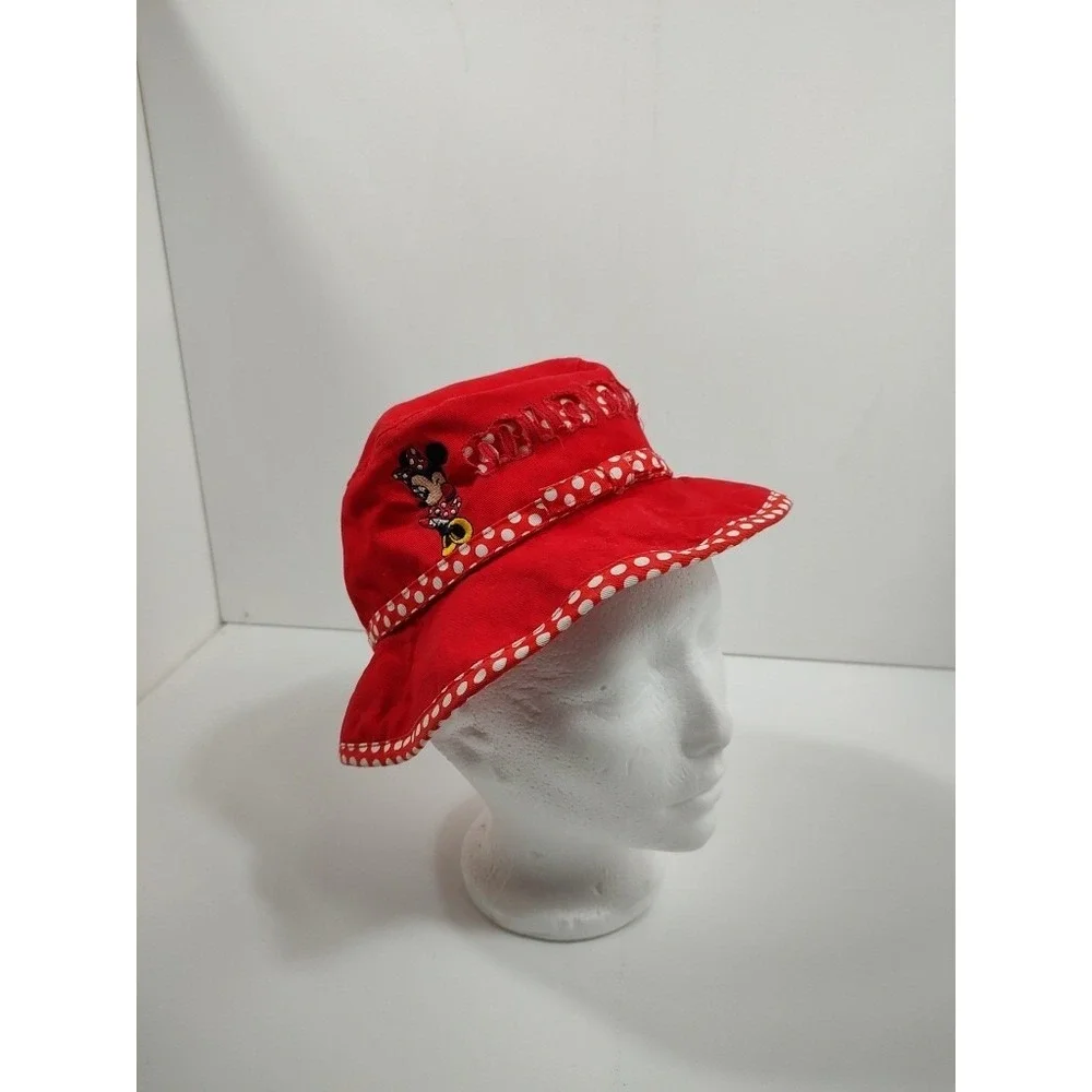 Disney Parks Minnie Mouse Child Polka Dot Bucket Hat‎